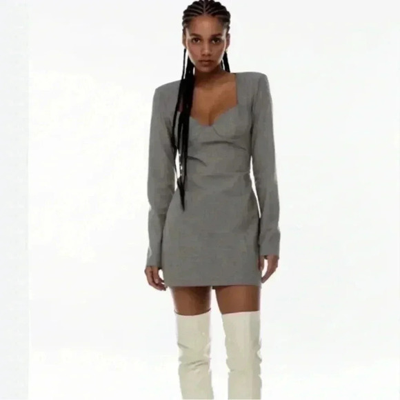Zara Gray Dress‎ - Picture 4 of 6